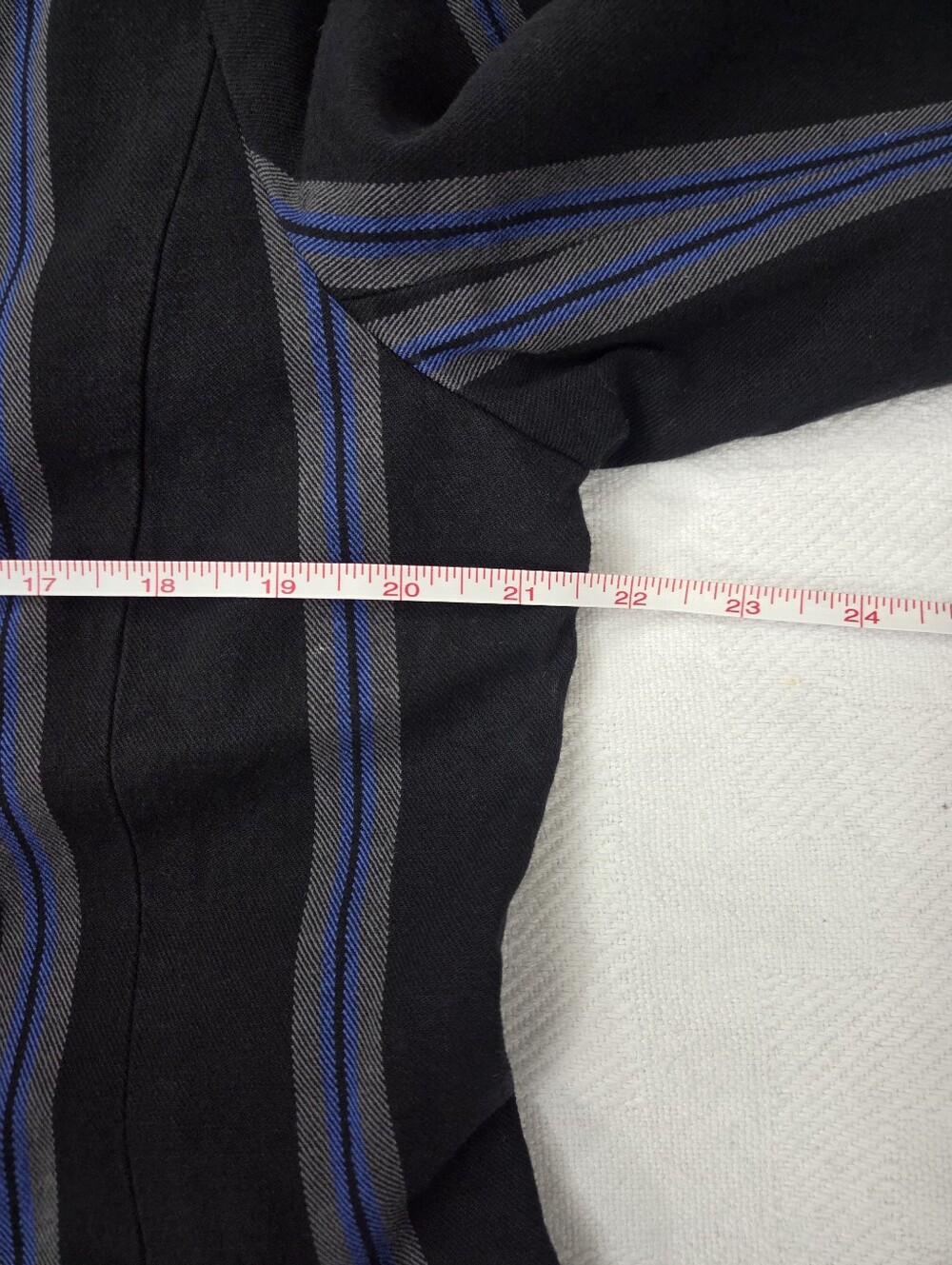 NWT Old Navy Vertical Striped Cotton Stretch Blazer Jacket Blue Black - XL - Picture 7 of 9